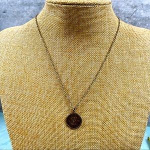 John Wind Mini Sorority Gal Initial Necklace "L" in silver